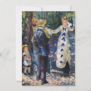 Invitación Pierre-Auguste Renoir - El Columpio