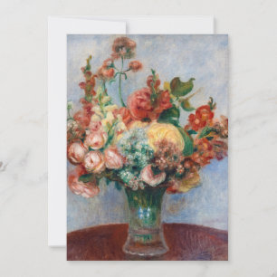 Invitación Pierre-Auguste Renoir - Flores en una plaza
