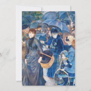 Invitación Pierre-Auguste Renoir - Los paraguas