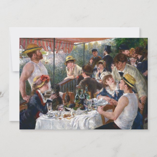 Invitación Pierre-Auguste Renoir - Luncheon del Fiesta de Boa (Anverso)