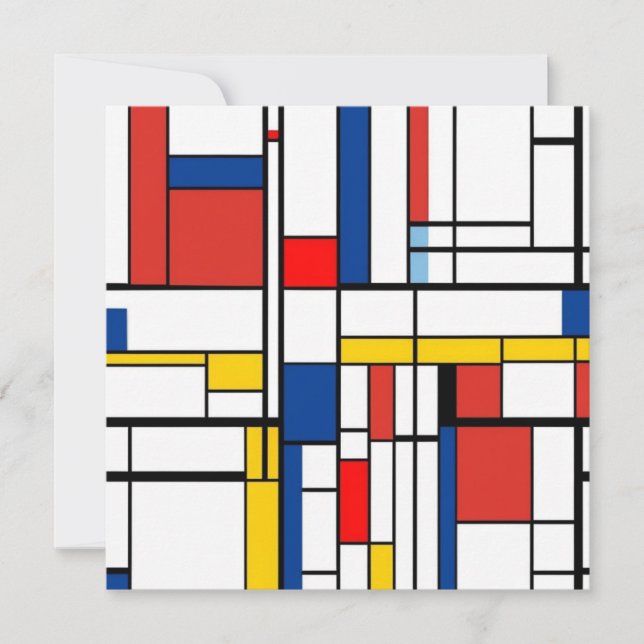 Invitación Piet Mondrian (Anverso)