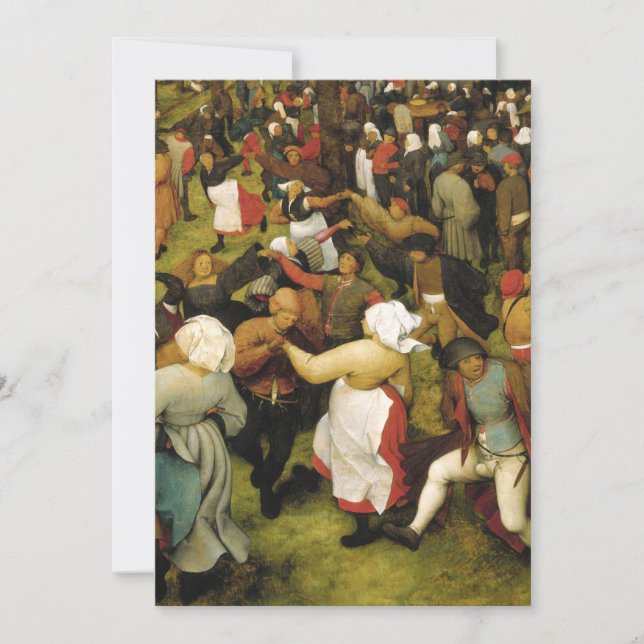 Invitación Pieter Bruegel El Viejo - El baile de bodas (Anverso)