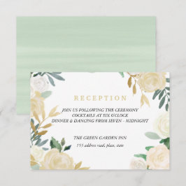 Invitación Pieza de los detalles de la recepción de marfil Wr