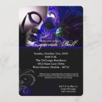 Pieza de máscara azul disfraz mascarada parte de H