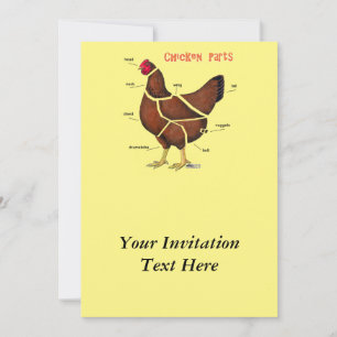 Invitación Piezas del pollo