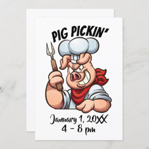 Invitación PIG PICKIN'