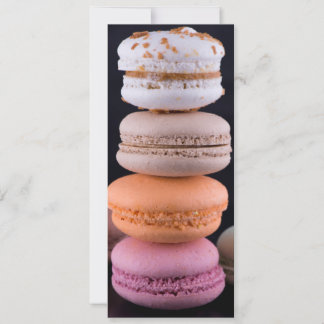Invitación Pila colorida de Macarons Franceses