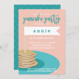 Invitación Pila de crepes | Fiesta de cumpleaños