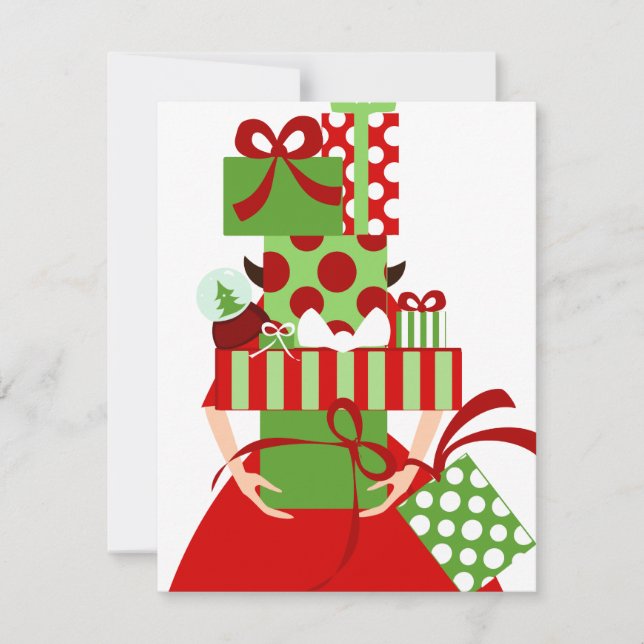 Invitación Pila de regalo imposible (Anverso)