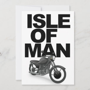 Invitación piloto de motocicletas de la Isla de Man