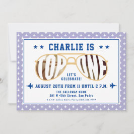 Invitación Piloto piloto de combate Lilac TopOne tema primer 