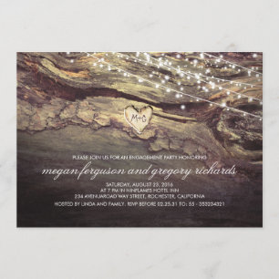 Invitación Pilotos de cuerdas tallados Partido de compromiso 