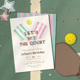 Invitación Pimentero Vamos a golpear la cancha cumpleaños