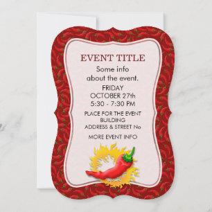 Invitación Pimienta con llama