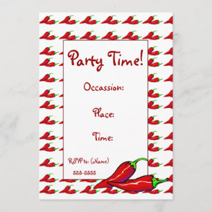 Invitación - pimientas del chile picante