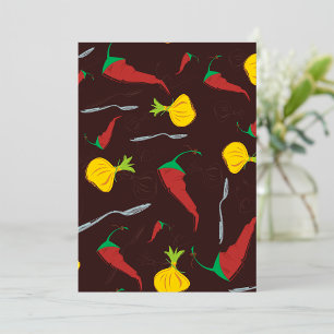 Invitación Pimientos Y Cebollas