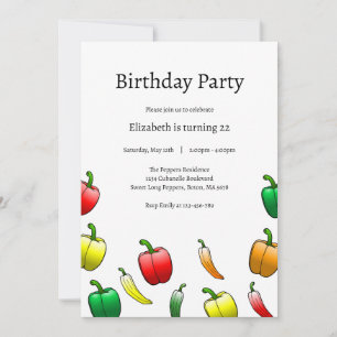 Invitación Pimientos y Pimientos Dulces Largos