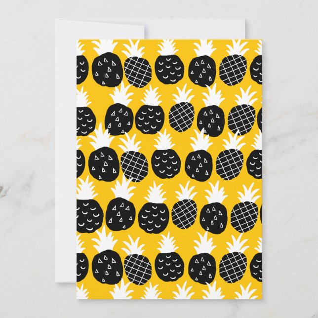 Invitación Piña negra (Anverso)