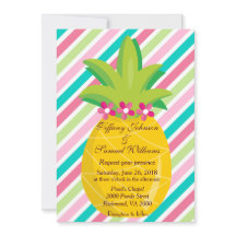 Piña y rayas arcoiris