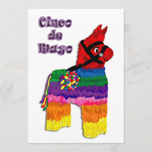 Invitación Pinata Cinco de Mayo