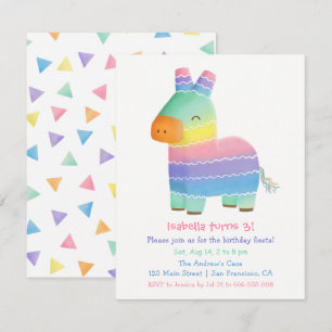 Invitación Piñata Mexicana Fiesta Cumpleaños Niños Lindo