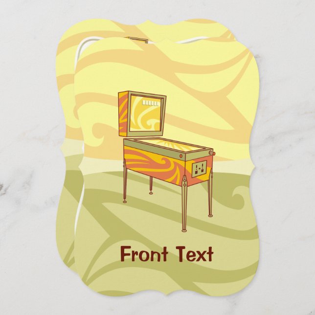 Invitación Pinball Machine (Anverso / Reverso)