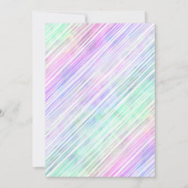 Invitación pinceles con rayas de gradiente de arco iris: