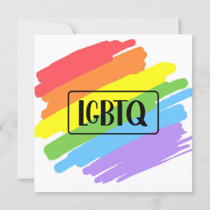 Invitación Pinceles LGBTQ arcoiris