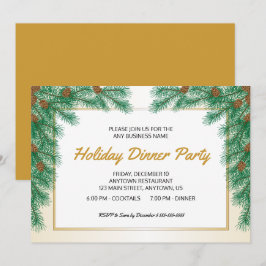 Invitación Pine Brands Navidades de negocios Fiesta de cena