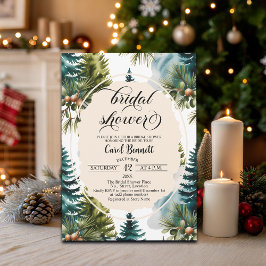 Invitación Pine Forest Elegant Bridal Shower