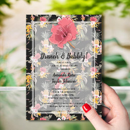 Invitación Pineapple Floral Couples Boda Bridal Shower