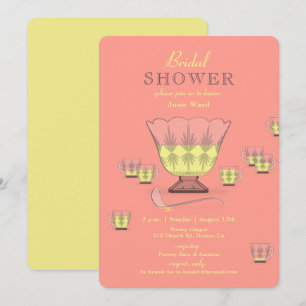 Invitación Pineapple Punch Crystal Punch Bowl Bridal Shower
