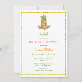 Invitación Pineapple tropical Aloha Bridal Shower