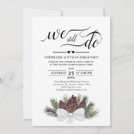 Invitación Pineconas Rústicas que aún hacemos Boda prometen r