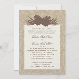 Invitación Pinecone Silhouette