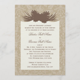Invitación Pinecone Silhouette