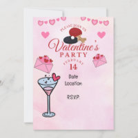 Ping Pong Valentine's Heart Save the date Fiesta