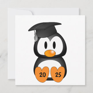 Invitación Pingüino de Graduación Personalizable