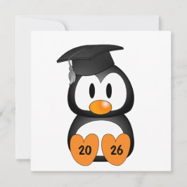 Invitación Pingüino de Graduación Personalizable