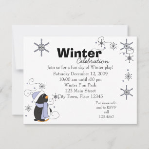 Invitación Pingüino en Awe