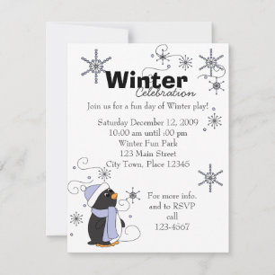 Invitación Pingüino en Awe