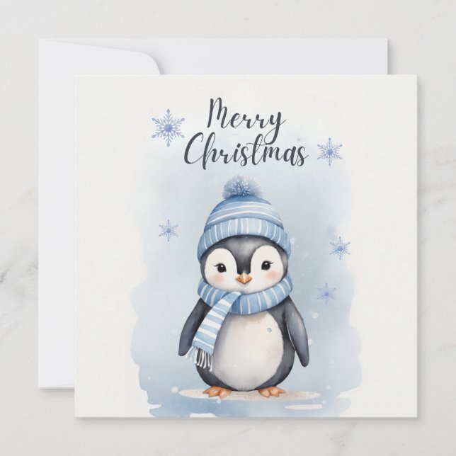 Invitación "Pingüino lindo" (Anverso)