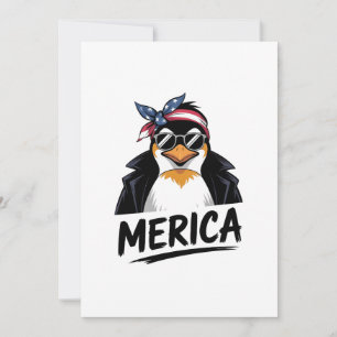 Invitación Pingüino resiste a los pingüinos en protesta contr
