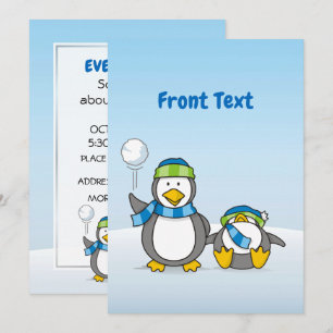 Invitación Pingüinos de Snowballing