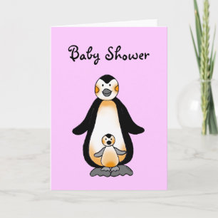 Invitación Pingüinos papi/mami y bebé