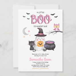 Invitación Pink A Little Boo Baby Shower