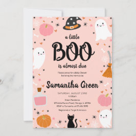 Invitación Pink A Little Boo Baby Shower