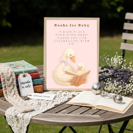 Invitación Pink A Silly Goose Books for Baby Sign