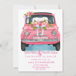 Invitación Pink acuarela Elopement