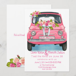 Invitación Pink acuarela Elopement